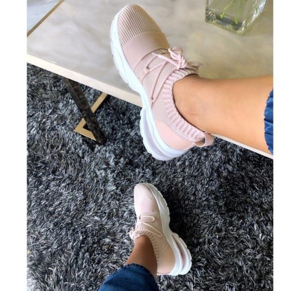 Flyknit Slip On Sneakers in Blush - Picture 6 of 6